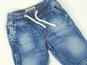 modne jeansy młodzieżowe: Denim pants, Next, 12-18 months, condition - Very good