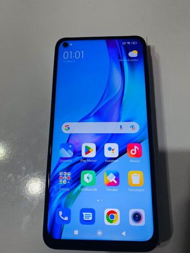 Xiaomi: Xiaomi Redmi Note 9, 64 GB, rəng - Göy, 
 Barmaq izi, Face ID