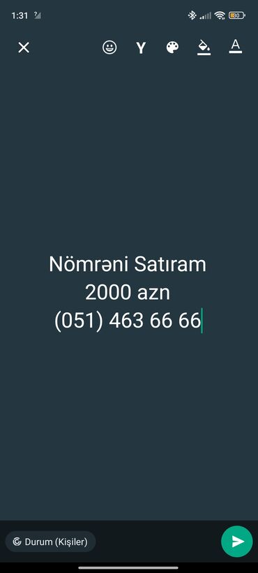 optimal kredit telefonlar: Nömrə: ( 051 ) ( 514636666 ), İşlənmiş