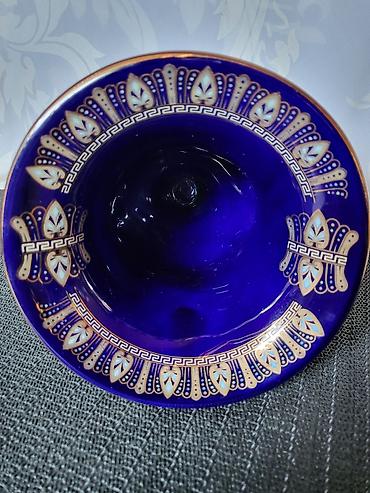 Ostali kućni dekor: Cup,vaza 1960g+ nov grcki,porcelanski,rucno oslikan 24 kar.zlatom — 13