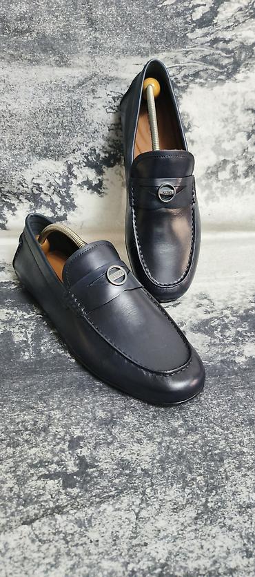 Ayaqqabılar: Кожаные макасины Голандского бренда ALDO . Размер 44 .Цвет синий — 6