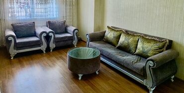 İşlənmiş, Divan, 2 kreslo, Pufik, Açılan