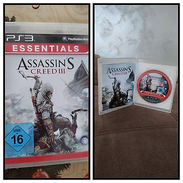 PS3 (Sony PlayStation 3): Prodajem originalne igrice za sony ps3: -ASSASSINS CREED 3     8e  — 1