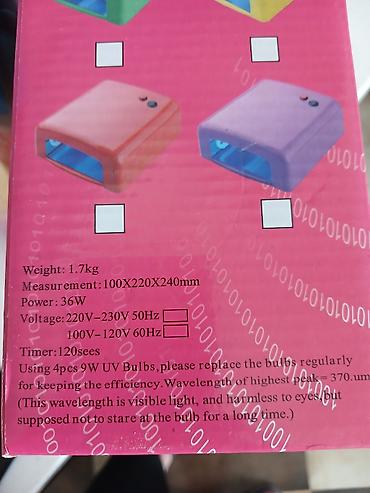 36W UV Dırnaq Gelləri Quruducu Lampa – NEW 818 - Güc: 36W - Lampalar