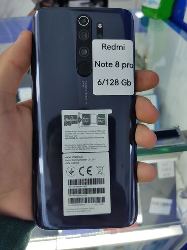 телефоны xiaomi redmi нот 12: Xiaomi, Redmi Note 8 Pro, Б/у, 128 ГБ, 2 SIM