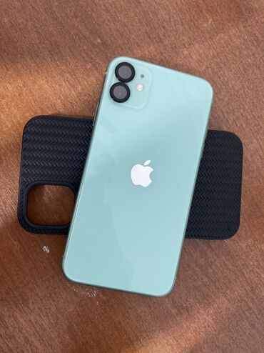 состояние нового: IPhone 11, Колдонулган, 128 ГБ, Жашыл, Каптама, 82 %