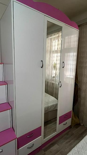 2 li kravat: Qız üçün, İşlənmiş, 2 təknəfərlik çarpayı, Dolab, Komod — 1