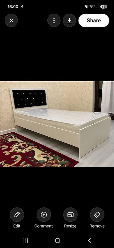 havali yataq: Tək nəfərlik çarpayı və döşək dəsti - Ölçü: təxmini 90x200 sm (tək — 1