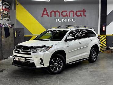 высокие машины: Toyota Highlander: 2018 г., 3.5 л, Гибрид, Кроссовер — 1
