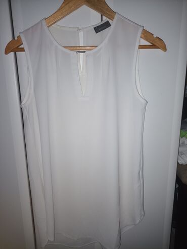 čipkaste bluze: XS (EU 34), Polyester, color - White
