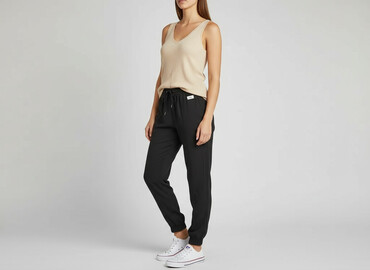 Women's Pants: Sinsay, Spodnie materiałowe damskie, rozmiar 2XS