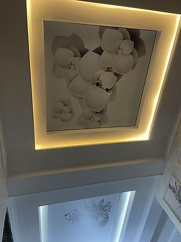 Натяжной потолок: Натяжной потолок Глянцевое, Матовое, 3D потолки Гарантия, Бесплатная консультация, Бесплатный замер — 5