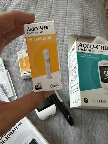 Глюкометрлер: Все комплекте покупала за 4000 Accu-Chek Instant — система контроля — 3