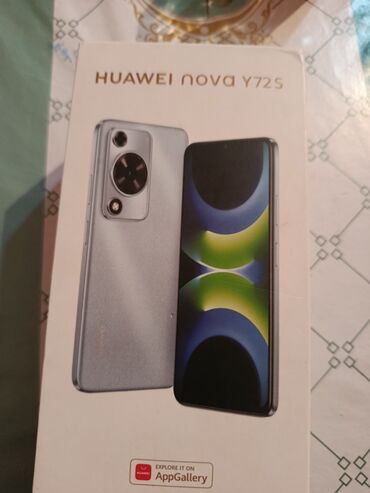 телефон fly сенсорный андроид: Huawei nova Y71, 128 GB, rəng - Boz, Sensor, Barmaq izi, İki sim kartlı