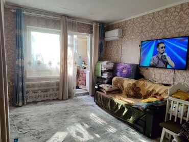 аренда квартир в аламедин 1: 1 бөлмө, 35 кв. м, 105-серия, 9 кабат, Косметикалык ремонт