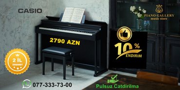 turetskie muzykalnye instrumenty: Endirim! CASIO-AP-470 ElektroPiano Oturacaq Pulsuz Çatdırılma və