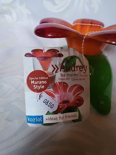 Ostalo posuđe: Nova cediljka Andrey,murano stil Nemacka iz 2005god. Dvodelna — 8