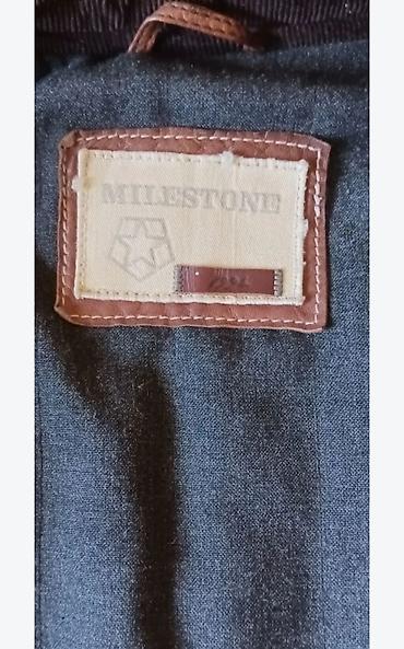 Muška kožna jakna Milestone - Materijal: prirodna koža, mekana i — 9
