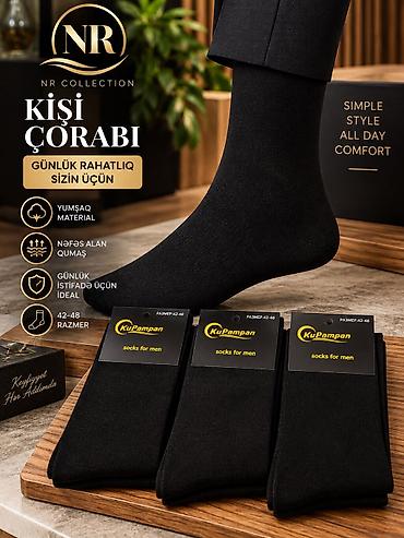 qara halilə: Müxtəlif modellərdə qadın və kişi corabları - Qadın modelləri: qısa — 4