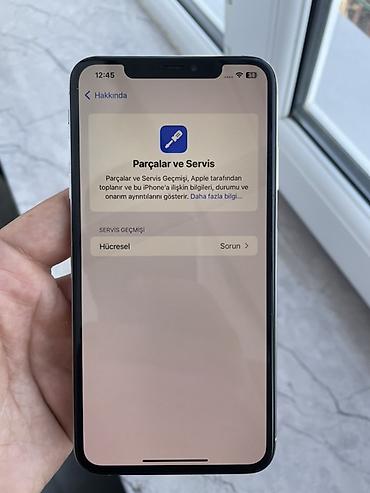 102 ekran tv: IPhone Xs Max, 64 GB, Ağ, Face ID — 4