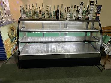 kreditle kompressor: Şüşə vitrinli soyuducu (şirniyyat/kafe/vitrin tipli) - Önü yuvarlaq — 1