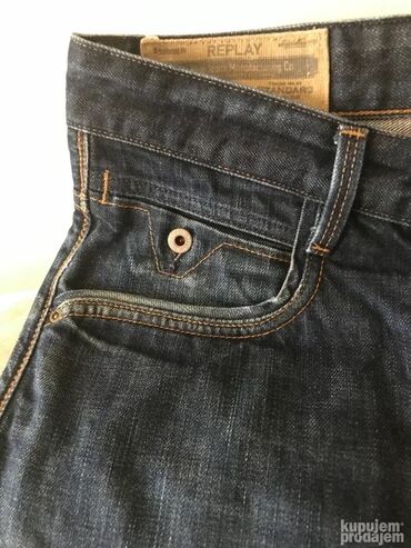Farmerke: Original Replay farmerice 32-33 100% cotton TOP Polustruk 44cm — 4