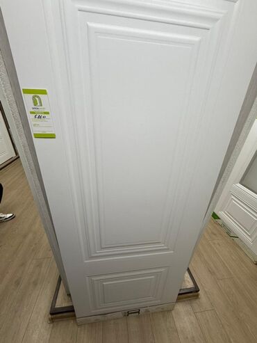 двери с двух сторон из бельгии: Жабык ички эшик, Panel, түсү - Ак