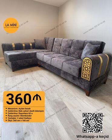 Dolablar: Künc divan, Açılmayan, Bazalı, Vеlur parça, Şəhərdaxili pulsuz çatdırılma