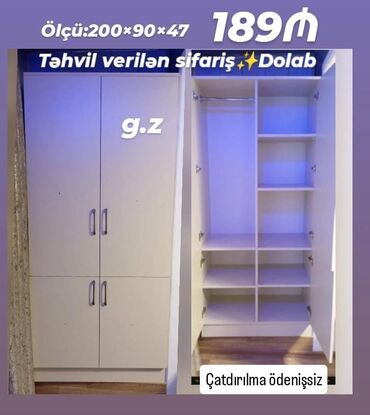 Dolablar: *Təhvil verilən Sifariş 💫* *✔️ Dolab 189Azn* ✔️İstehsal Rusiya