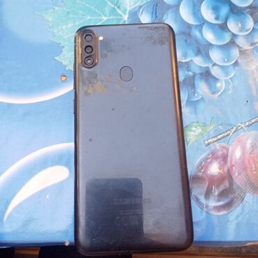 fly телефон компьютер: Samsung Galaxy A11, 32 GB, rəng - Qara, Barmaq izi, İki sim kartlı