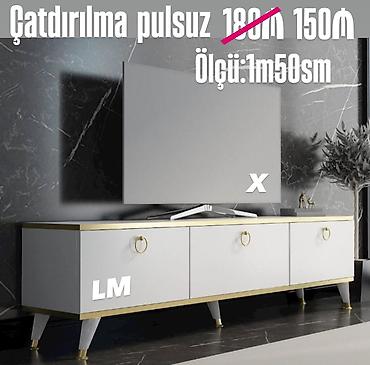 divarda kitab refleri: Yeni, Düz TV altlığı, Polkalı, Laminat — 1