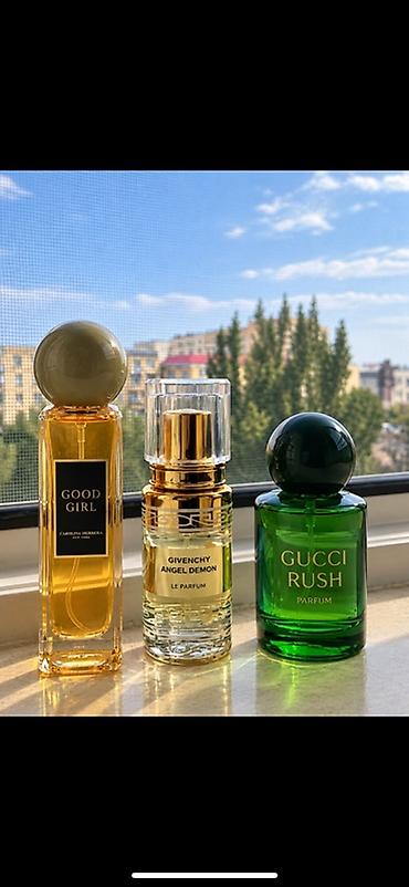 Qadın ətirləri seti - Gucci Rush Parfum – yaşıl şüşədə. Şirin-gur