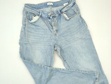 szare jeansy mom fit: Jeans, H&M, 4XL (EU 48), condition - Good