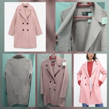 Пальто: Пальто, Zara, S (EU 36), цвет - Розовый
