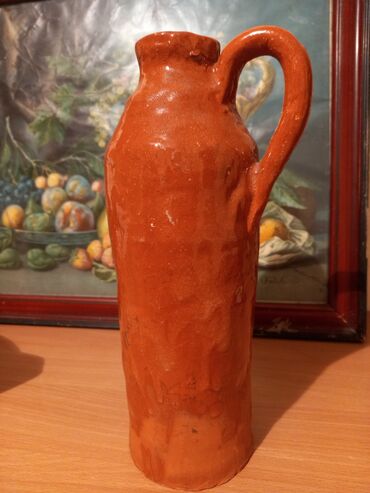 Etno bokal od keramike, rustičan Visina28,5 cm,obin dna oko 10 cm