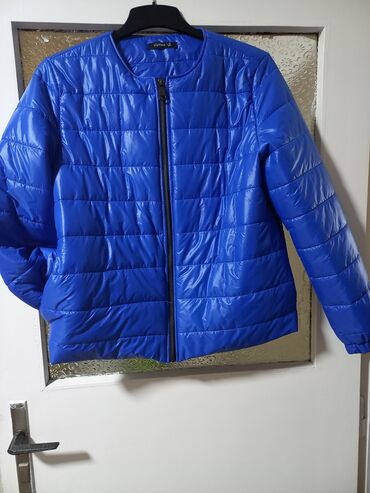 kožne jakne sombor: Prodajem novu jaknu plavu,xl br,prelepa sada za prolece,NOVA,CENA