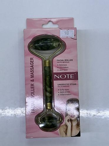 derma roller: Роликовый массажер для лица NOTE с каменными насадками - — 1