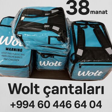 Wolt çatdırma çantaları, məhsulların təhlükəsiz və rahat daşınması