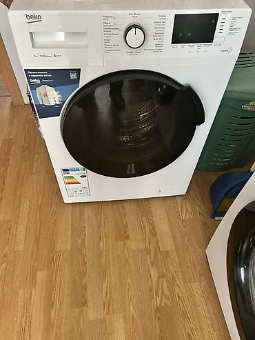 a41 ekran: Beko paltaryuyan maşın, ön yükləməli model. Ağ rəngdə korpus, böyük — 2