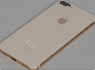 смартфоны телефоны: IPhone 8 Plus, Скидка 10%, Б/у, 64 ГБ, Золотой, Защитное стекло, Чехол, 98 %