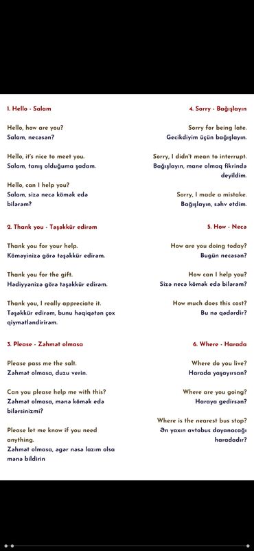 Lüğətlər: Ingilis dilində danışma bacarıqlarınızı inkişaf etdirmək və gündəlik — 5