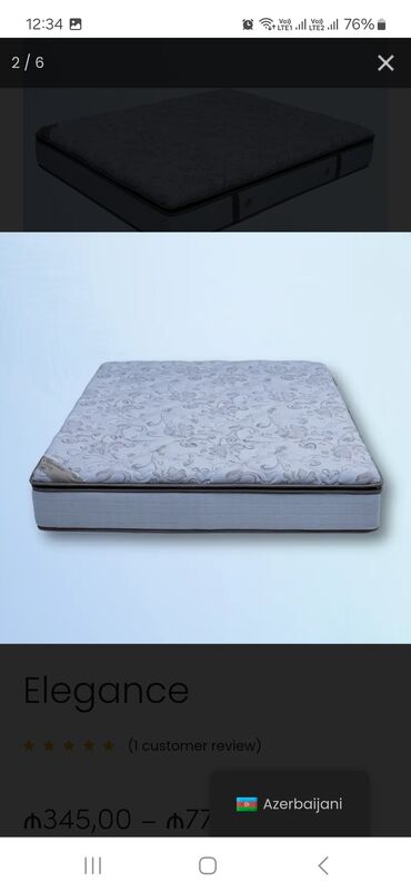 Matraslar: Yeni, Ortopedik matras, Bir nəfərlik — 18