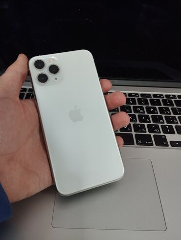 iphone 5se: IPhone 11 Pro, Б/у, 64 ГБ, Белый, Защитное стекло, Кабель, Коробка