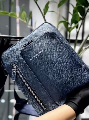 купить кожаный портфель мужской: Барсетка, Alexander McQueen, Материалы: Нукура булгаары, Асыл нуска, Жаңы
