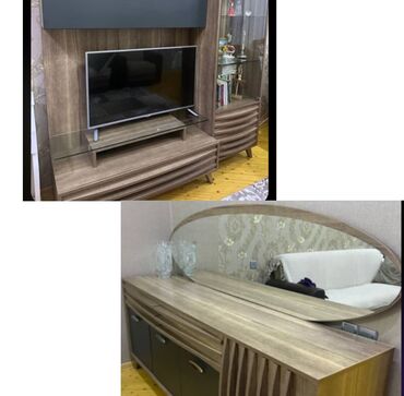 Sifarişlə masa və oturacaq dəstləri: İşlənmiş, Komod, TV altlığı