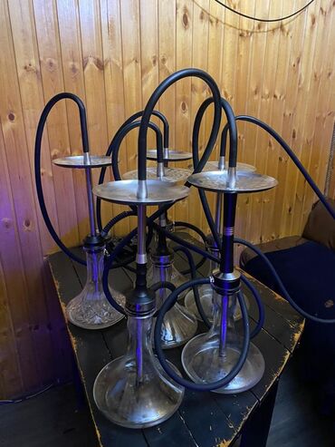 uzun pencekler: Nərgilər dəsti – 5 ədəd - Material: qalın şüşə kolba, paslanmayan