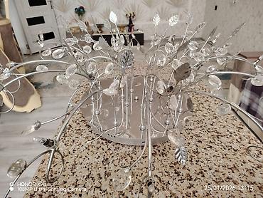 ucuz lusturlar: Çılçıraq, 10 və daha çox lampa, Metal — 2