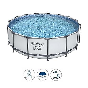 trimer u lidlu: Bazen porodični za dvorište Bestway Steel Pro Max 457x122 cm sa — 1