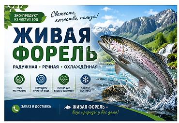 форель мольки: Живая форель — радужная, речная, охлаждённая. - Эко-продукт из чистых — 2
