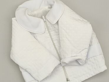 biały top z dekoltem: Jacket, 0-3 months, condition - Very good